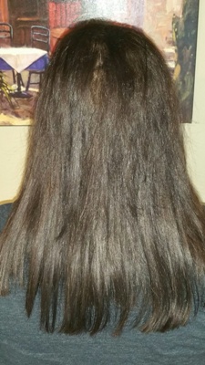 After Hair Extensions, Back View