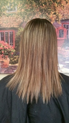 Before Hair Extensions, Back View