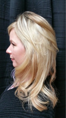 After Hair Extensions, Side View