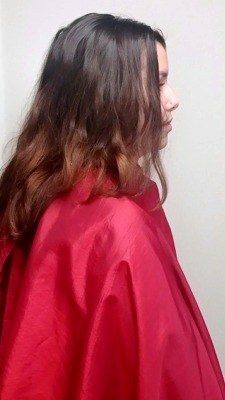 Before Hair Extensions, side view