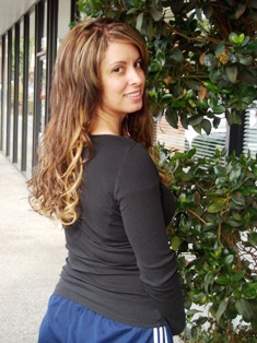 After Hair Extensions, Back View