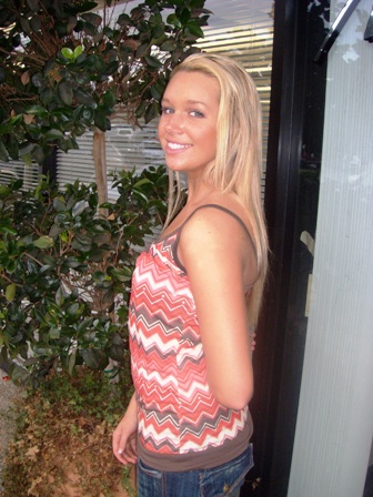 After Hair Extensions, Back View