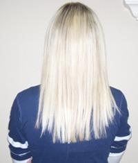 After Hair Extensions, Side View