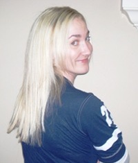 After Hair Extensions, Back View