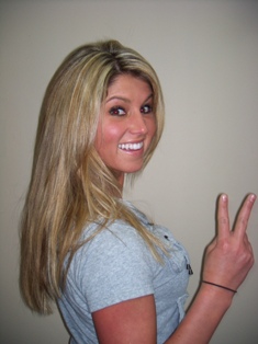 After Hair Extensions, Side View