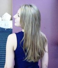 After Hair Extensions, Side View