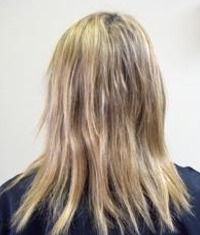 Before Hair Extensions, Back View
