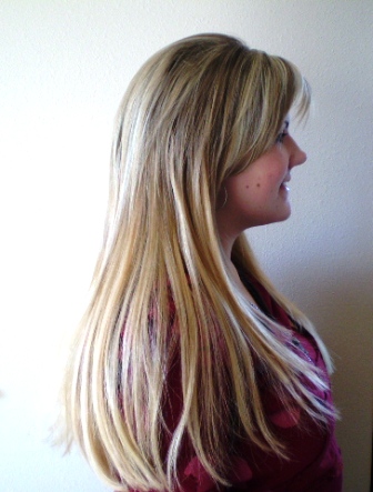 After Hair Extensions, Side View