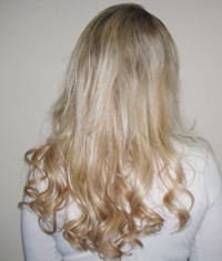After Hair Extensions, Back View