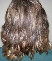 After Hair Extensions, Back View