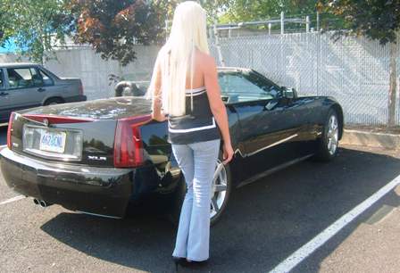 After Hair Extensions, Side View