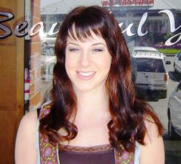 After Hair Extensions, Front View