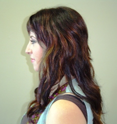 After Hair Extensions, Side View
