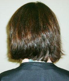 After Hair Extensions, Back View