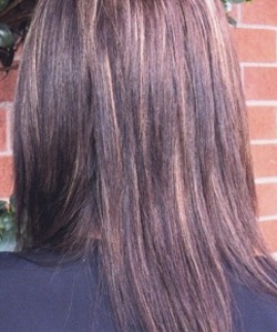 Before Hair Extensions, Back View
