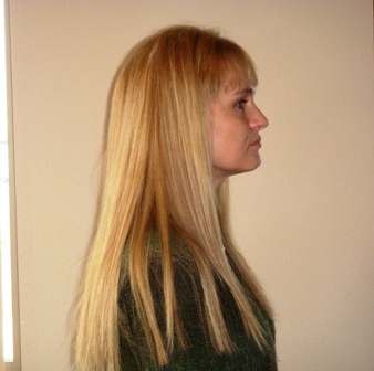 After Hair Extensions, Side View