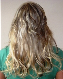 After Hair Extensions, Side View