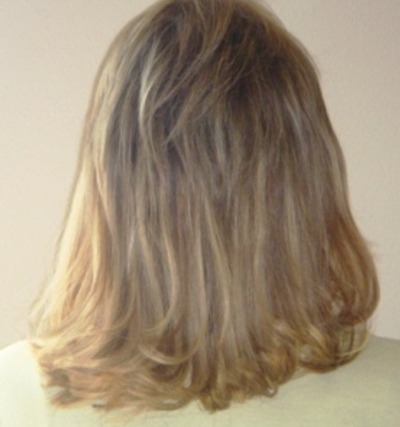 After Hair Extensions, Back View
