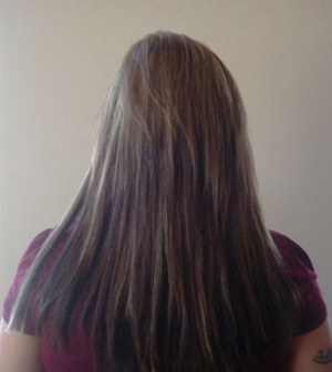 After Hair Extensions, Back View