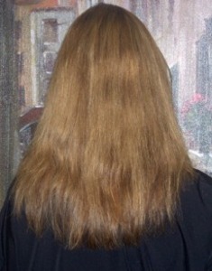 Before Hair Extensions, Front View
