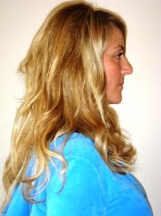 After Hair Extensions, Back View