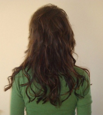 After Hair Extensions, Back View