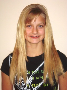 After Hair Extensions, Front View