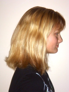 Before Hair Extensions, Back View