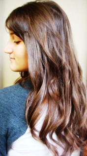 After Hair Extensions, Front View