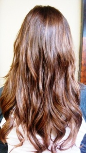 After Hair Extensions, Side View