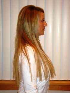 Before Hair Extensions, Back View