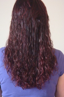 After Hair Extensions, Back View