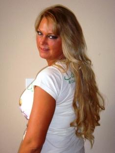 After Hair Extensions, Front View