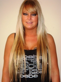 After Hair Extensions, Side View