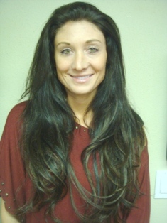 After Hair Extensions, Front View
