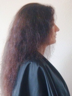 After Hair Extensions, Back View