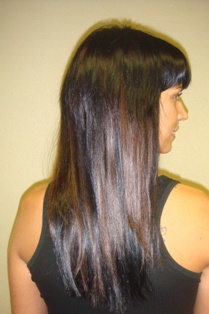 After Hair Extensions, Side View