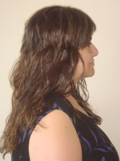 After Hair Extensions, Side View