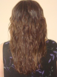 After Hair Extensions, Back View