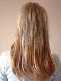 After Hair Extensions, Back View