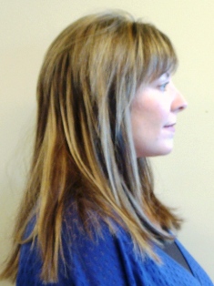 After Hair Extensions, Side View
