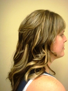 After Hair Extensions, Side View