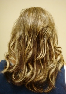After Hair Extensions, Back View