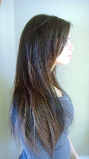 After Hair Extensions, Side View