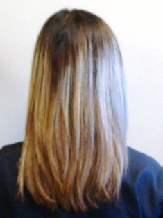Before Hair Extensions, Back View