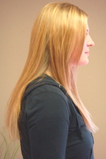 After Hair Extensions, Side View