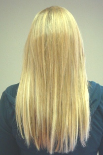 After Hair Extensions, Back View