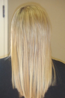 After Hair Extensions, Back View