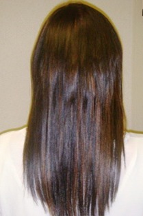 After Hair Extensions, Back View
